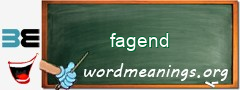 WordMeaning blackboard for fagend